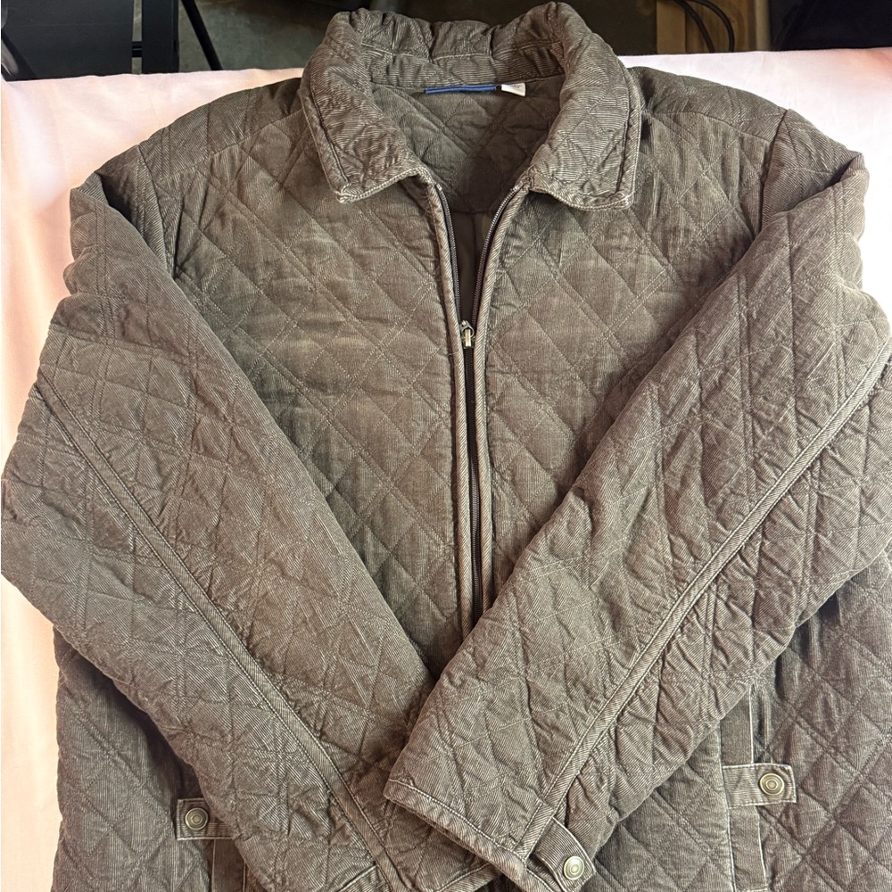 Croft & Barrow Quilted Jacket in Dark Brown - Picture 2 of 8